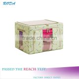 For Home Storage And Organization Floral Plastic Foldable Storage Box Use