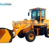 Garden tractor with front china loader