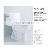 New Flushometer toilet bowl design siphon wc ceramic sanitary ware one piece toilet