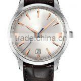 YB Classic Black Luxury Men Watch Stainless Steel Leather Watch thumbnail-4
