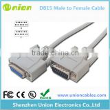 New Adapter Hot TV Beige Male to Female 10ft DB15 M/F 1:1 Molded Cable