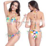 Fashion Women's Sexy Bandeau Tassel Lady Bikini Set Padded Push Up Bra Swimsuit Quality Choice thumbnail-3