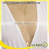 Star Gold Long Necklace Jewelry, Long Tassel Necklace thumbnail-2