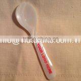 Mother of Pearl Caviar Spoon, Logo Engrave, Pink Logo Color thumbnail-1