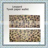 Custom 1070D Leopard Tyvek wallet in Small MOQ & Competitive factory price