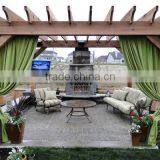 Recycled Backyard Outside Hollow Composite Wood Decking Wpc Fireproof Decking Pergola Price thumbnail-6