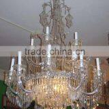 530-10 English Regency Style 15-Light Crystal Chandelier thumbnail-2