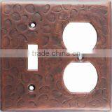 Copperoutlet and Toggle Switch Plate Combination