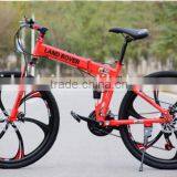26-inch Shock Absorbing Folding Mountain Bike 21 Speed Disc Brakes Mountain Bike thumbnail-2