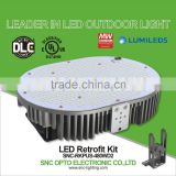 High lumen ac100-277v 5000k cct led retrofit kits used for parking lot lighting