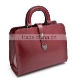 2015 Latest Fashion Casual Wine Red Leather Handbags Sale thumbnail-3