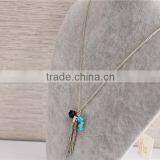 Free Shipping 18k Stone Necklace Wholesale, Stone Necklace Jewelry With Tassel thumbnail-4