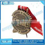 Various Shape Custom Make Metal Sport Gold Medal With Ribbon thumbnail-1