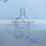 Liquor Bottle Glass Alcoholic Bottle 200ml Clear Drinking Bottle Wine Bottle