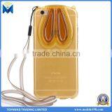 2016 New String Rabbit Ear Ultra Thin Transparent Silicone Kickstand TPU Case for IPhone 6 6S 4.7inch thumbnail-1