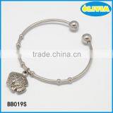 Olivia 18k Gold Bangle Jewelry Cute Fish Silver Color Bangle for Man or Woman thumbnail-1