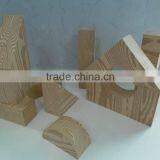 High Quality Non-toxic EVA Foam Cubic Small Wooden Like Grain Stacking Building Block Toys for Children thumbnail-6