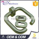 Modern Simple Stainless Steel Tube Door Handle With Oval Escutcheon thumbnail-4