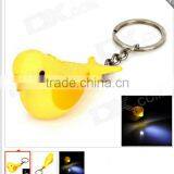 Cute Bird Singing Led Light Pvc Key Ring Key Chain thumbnail-5