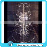 Pop Round Shape Customized Wholesale High Quality Acrylic Table Counter Desktop Cake Candy Display Stand Rack Holder thumbnail-1