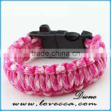 Mix Color Military Color Bracelet 3 Color Paracord Bracelet With Logo thumbnail-5