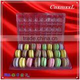 Cake Box for 24 Blister Macaron Gift Tray With 0.55 mm Clear Food Grade PET Cheap Clamshell Packaging thumbnail-3