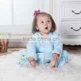 100% Cotton Anti Kicking Infant Child Foot Sleeping Bag Long Sleeve Without Filling Blue Style thumbnail-4