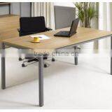 NOAHSION Computer Or Tea Or Studying Or Dining Table With Steel Legs And Wooden Table Top thumbnail-1