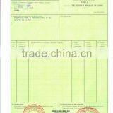 Certificate of Origin Shipping From Jinhua