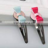Solid Color Round Shape Hair Pins Little Girls Best Metal Hair Accessory Butterfly Free Sample Alloy Hair Clip thumbnail-2