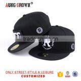 Unisex Custom Plain Bulk Snapback Cap Various Colors 6 Panel With Embroidery Logo MOQ thumbnail-2