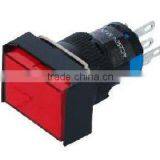 16MM Rectangle Head Mini Push Button Switch With Light 2NO+2NC KD16-11JD KD16-22JD
