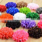 Hot Sale High Quality Fashion Cheap Handmade Decoative Rosette Silk Ribbon Flowers for Cloth thumbnail-3