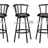 New Indoor Metal Black Swivel Pub Bar Chair
