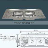 JZ-335 120x50 Export Iraq New Items Stainless Steel Kitchen Sink thumbnail-6