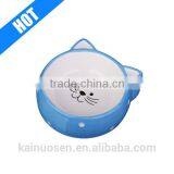 Promotional Porcelain Ceramic Cat Bowl Pet Cat Ears Dish thumbnail-1