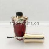 Red Painted Nail Polish Bottle With UV Cap and Shoulders thumbnail-4