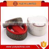 Jewelry Box Storage Organizer Case Ring Earring Necklace Mirror Leather -White thumbnail-1