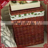S&D Poly Storage Artificial Rattan Laundry Basket Rectangular Rattan Weaving Storage Basket thumbnail-4