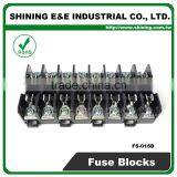 FS-018B 35mm Din Rail Mounted 600V 10A 8 Pole Midget Fuse Base thumbnail-4
