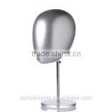Wholesale Fabric and Chrome Silver Mannequin Head for Hat Display thumbnail-2