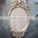 Home Decoration Exquisite Angel Carving Oval Wall Mirror thumbnail-2