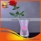 Portable plastic vase