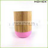 Colorful bamboo utensil holder for kitchen Homex-BSCI