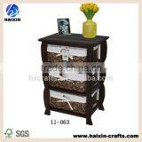 Regal Living Furniture Antique Indian Chest Wooden Whisky Cabinet With 3 Baskets Drawers thumbnail-1