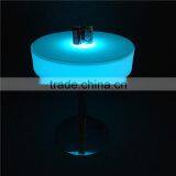 Factory Sale LED Illuminated Round Bar Table With Multi Sizes