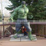 Outdoor Garden Decoration Fiberglass Material Life Size Hulk Statue for Sale thumbnail-5