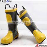 Fireman Protecting Wearing Shoes Rubber Steel Toe Working Safety Chinese Wholesale Working Fire Retardant Boots thumbnail-6