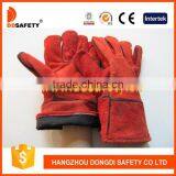 Red Cow Split Welding Gloves thumbnail-1