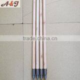 Wood Color Broom Stick With Metal Screw thumbnail-4